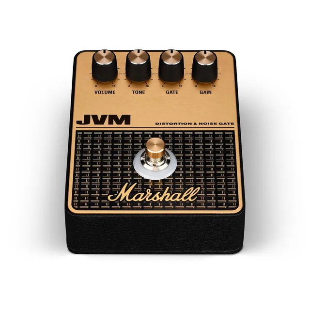 marshall-jvm-overdrive-distortion-pedal-black-and-gold image 1