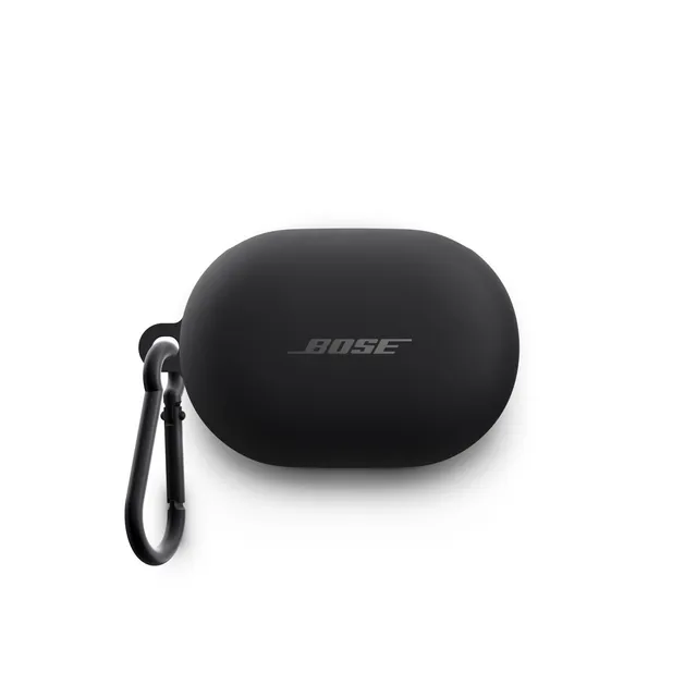 bose-quietcomfort-earbuds-silicone-case-cover-with-aluminum-carabiner-black-prot image 1