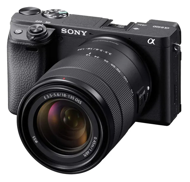 sony-a6400-mirrorless-camera-with-18-135mm-lens-24-2mp-aps-c-4k-video-11fps-blac image 1