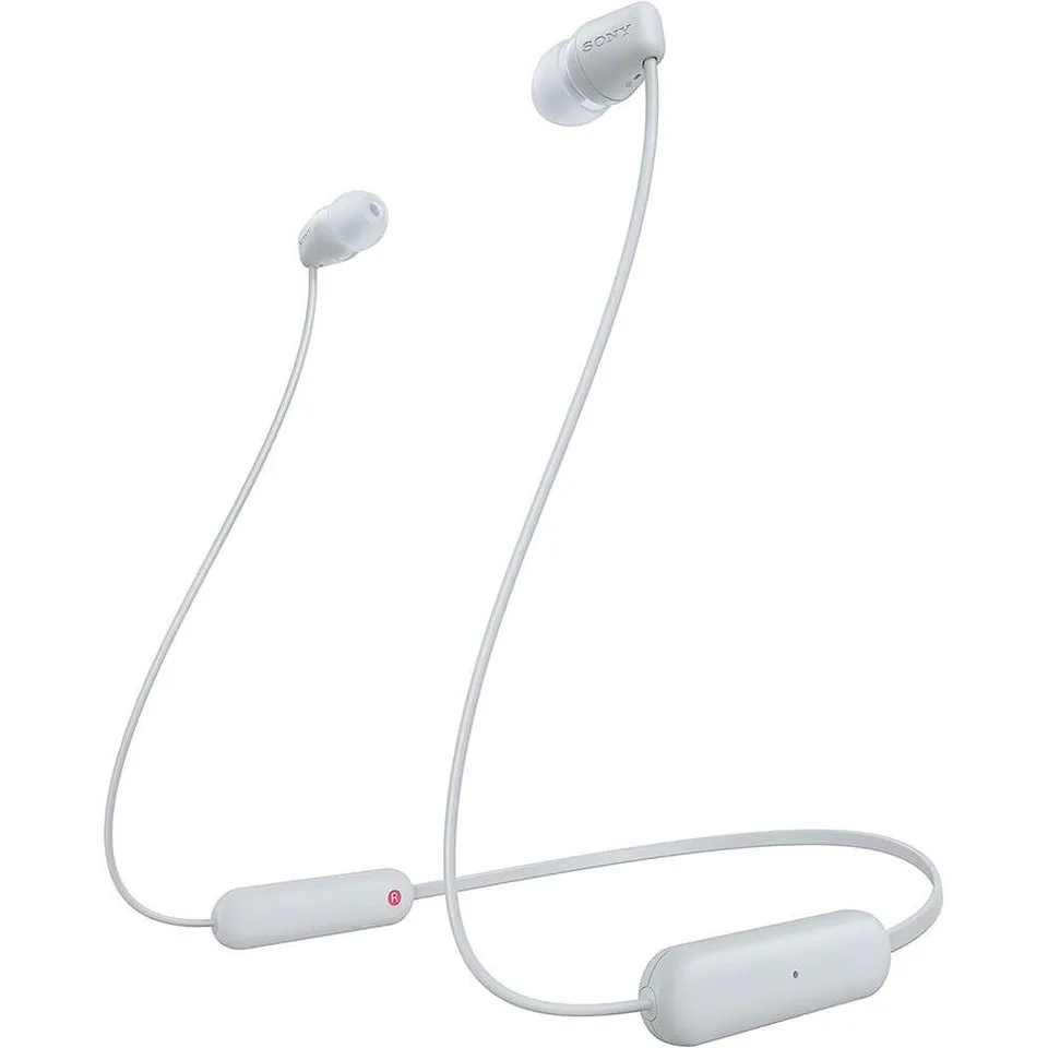sony-wi-c100-wireless-in-ear-bluetooth-headphones-with-built-in-microphone-white image 1