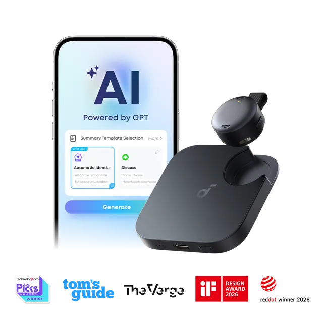 anker-soundcore-work-coin-sized-wearable-ai-note-taker-voice-recorder image 1