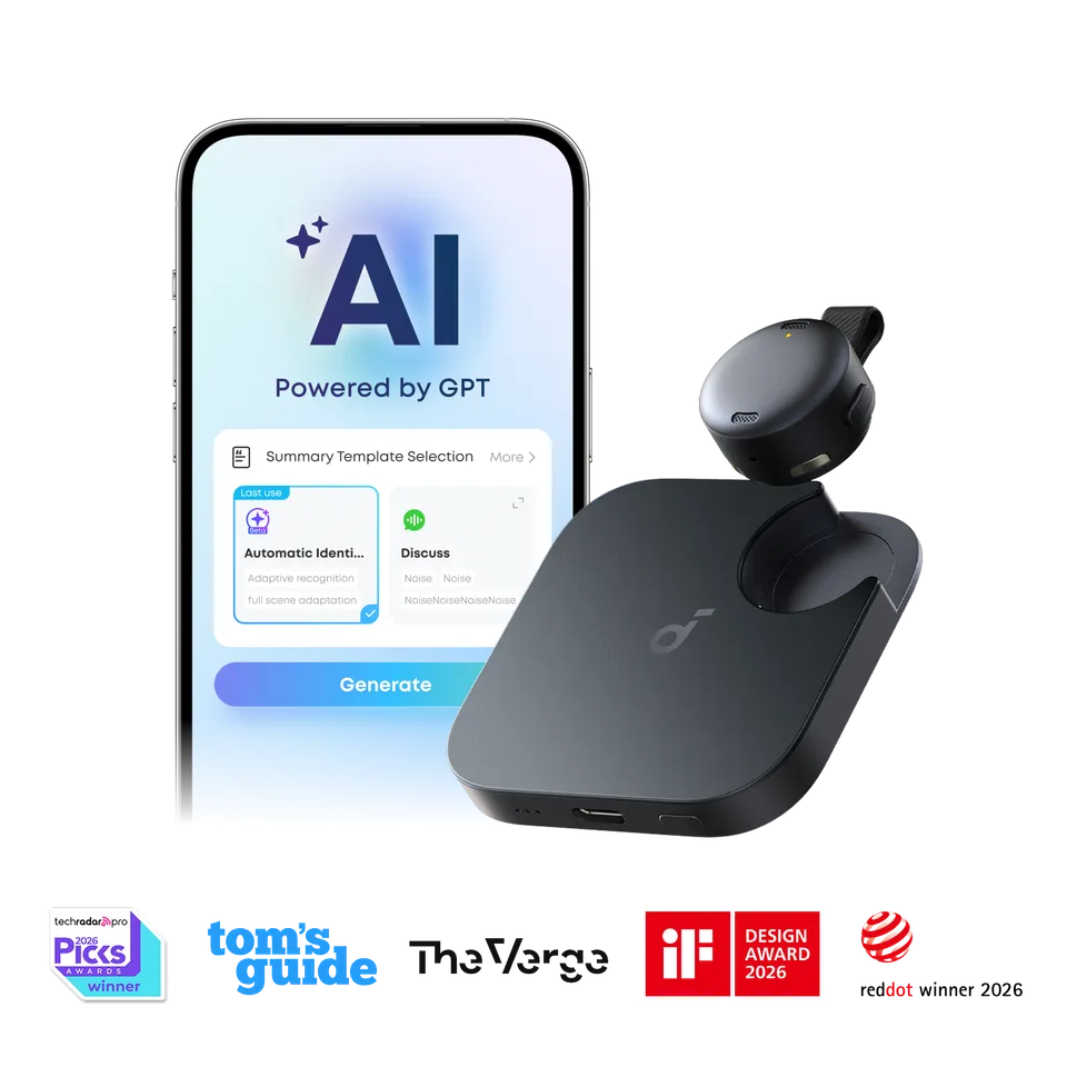 anker-soundcore-work-coin-sized-wearable-ai-note-taker-voice-recorder image 1