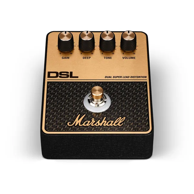 marshall-dsl-overdrive-distortion-pedal-black-and-gold image 1