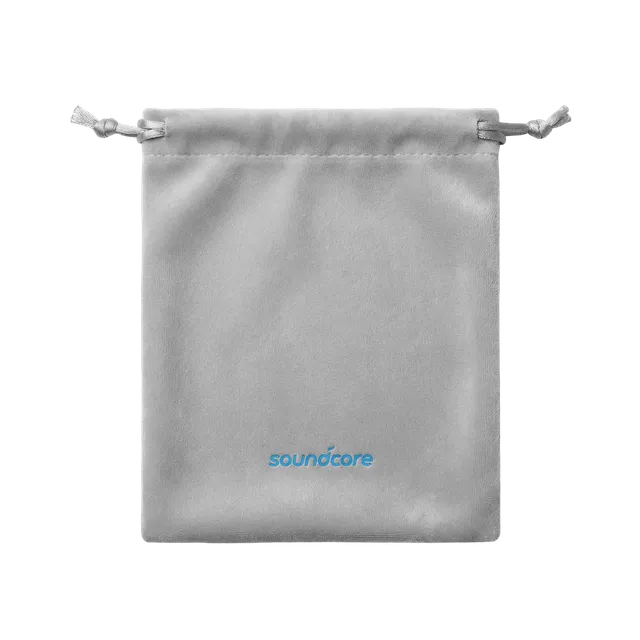 anker-soundcore-light-grey-premium-velvet-pouch-eco-friendly image 1
