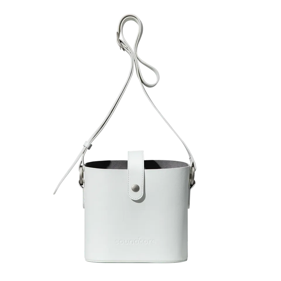 anker-soundcore-travel-bag-white-pu-fabric-with-suede-lining image 1