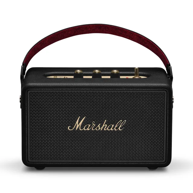 marshall-kilburn-iii-portable-bluetooth-speaker-black-and-brass image 1