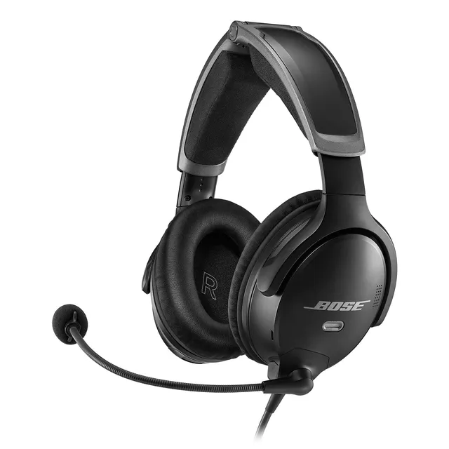 bose-a30-wired-aviation-headset-dual-plug-adjustable-anr-noise-cancelling-mic-bl image 1