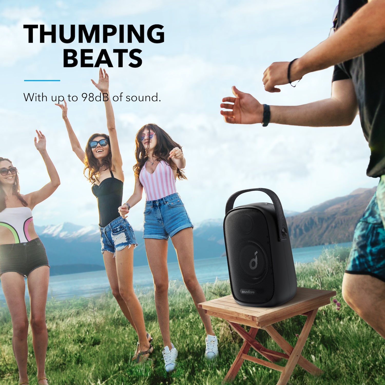 soundcore-trance-go-outdoor-bluetooth-speaker-bassup-partycast-waterproof image 2