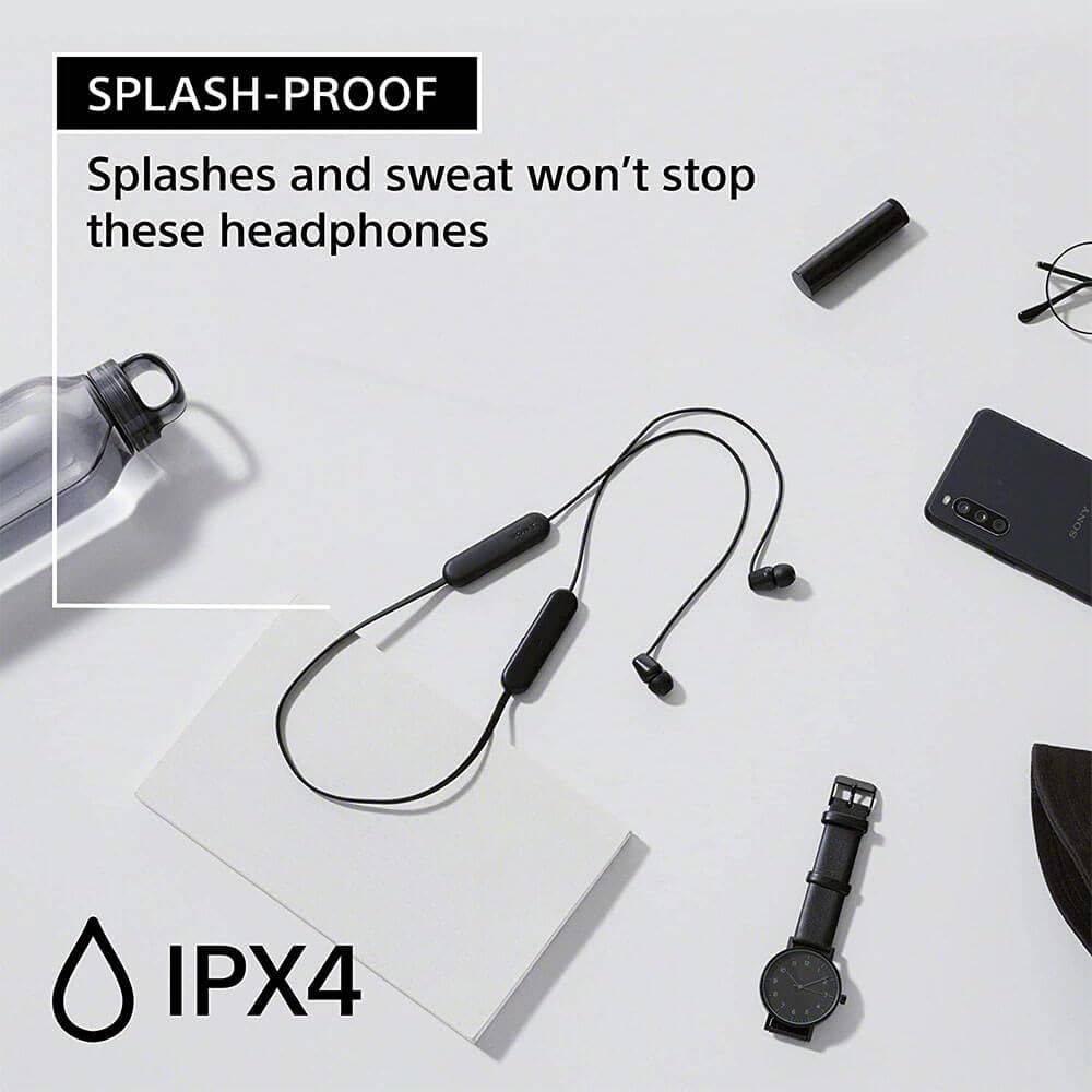 sony-wi-c100-wireless-in-ear-bluetooth-headphones-with-built-in-microphone-white image 4