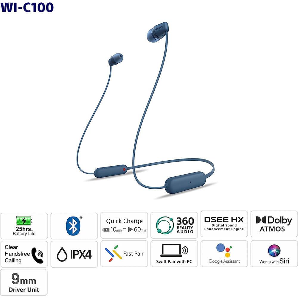 sony-wi-c100-wireless-in-ear-bluetooth-headphones-with-built-in-microphone-white image 8
