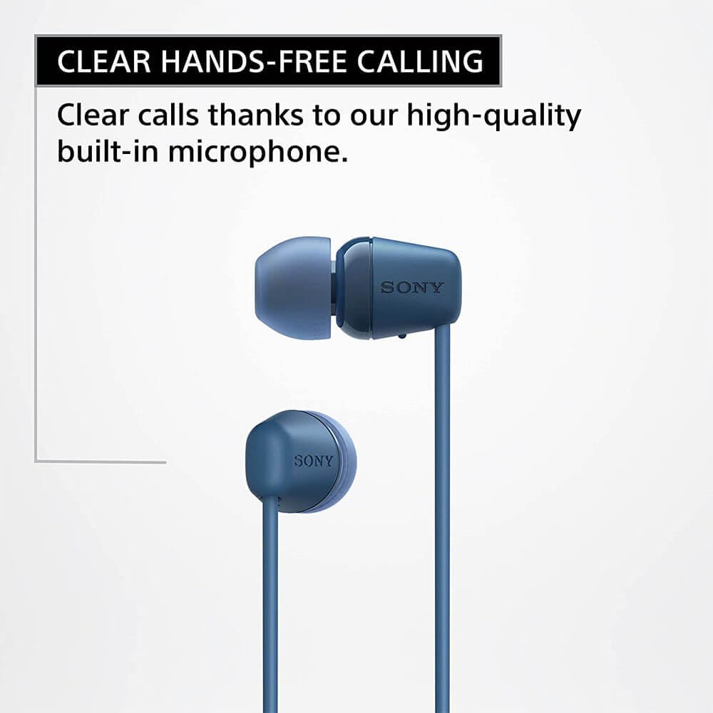 sony-wi-c100-wireless-in-ear-bluetooth-headphones-with-built-in-microphone-white image 5