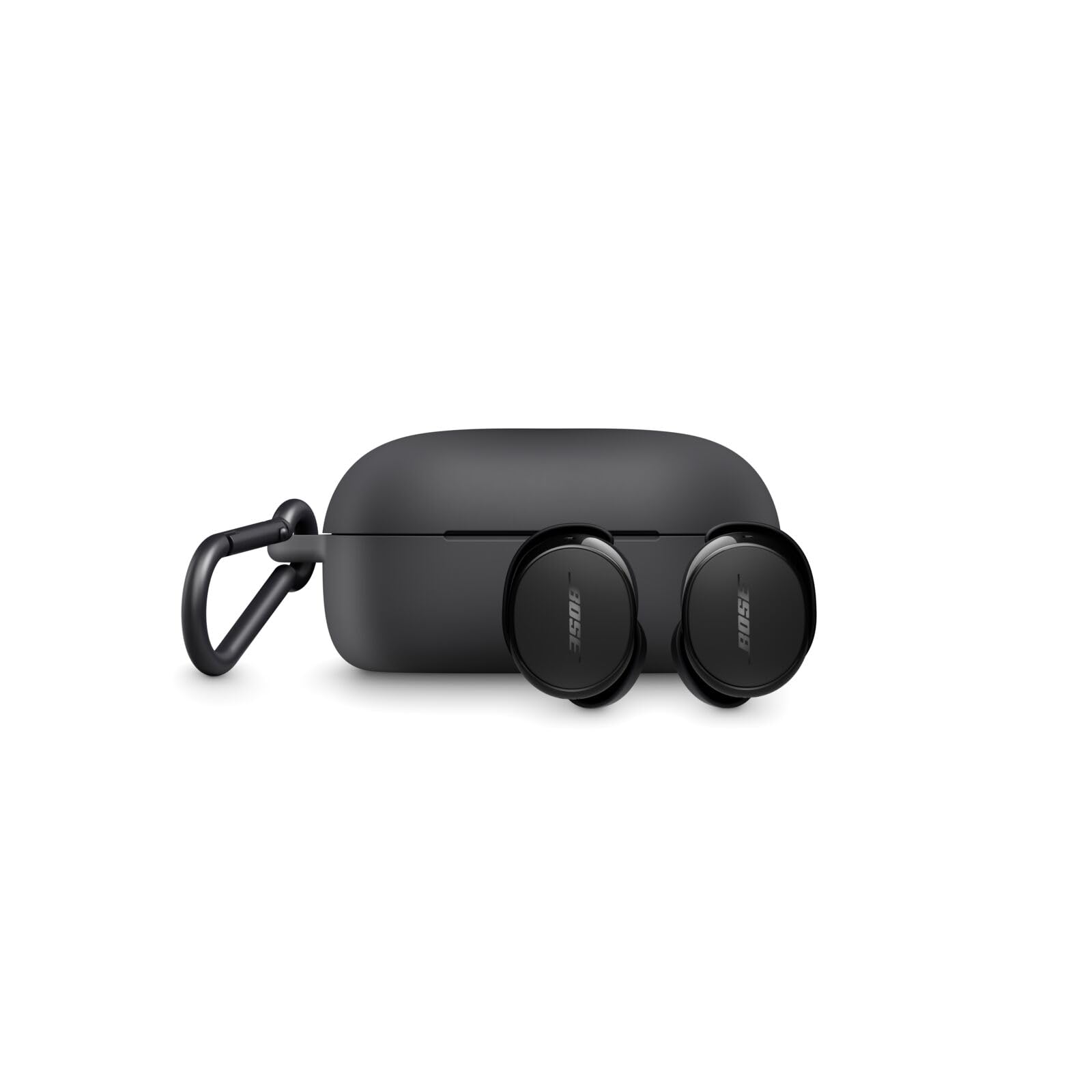 bose-quietcomfort-earbuds-silicone-case-cover-with-aluminum-carabiner-black-prot image 3