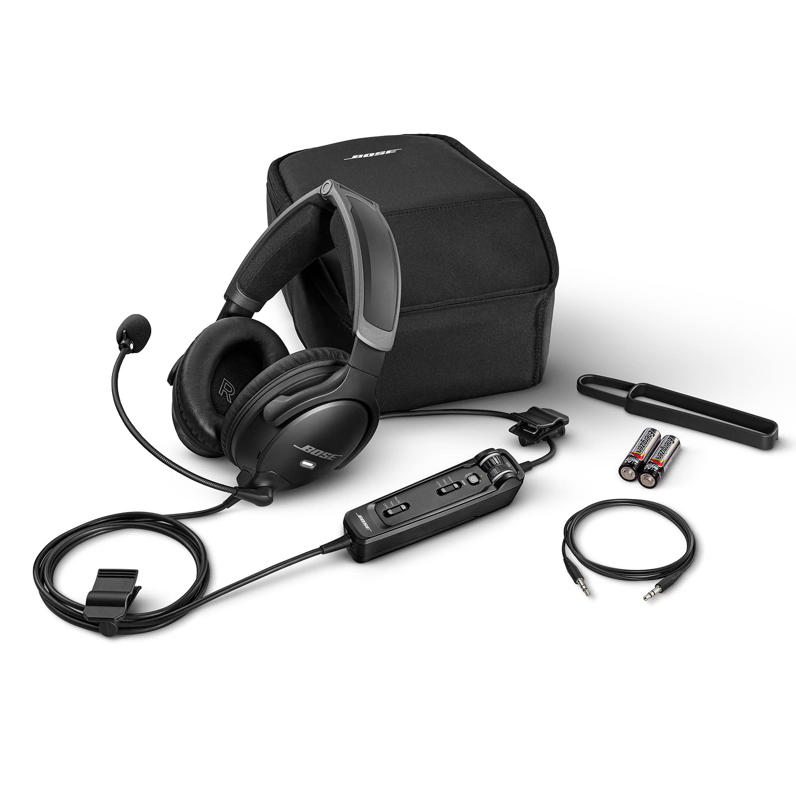 bose-a30-wired-aviation-headset-dual-plug-adjustable-anr-noise-cancelling-mic-bl image 5
