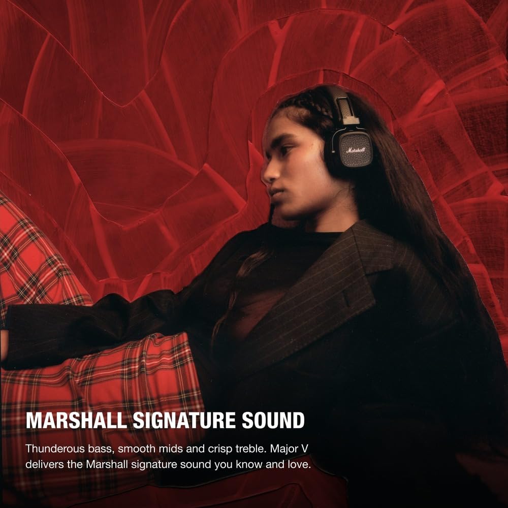 marshall-major-v-wireless-on-ear-headphones-100-hour-playtime-detachable-cable-f image 2