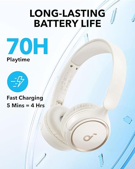 anker-soundcore-h30i-wireless-on-ear-headphones-70h-playtime-pure-bass-lightweig image 7