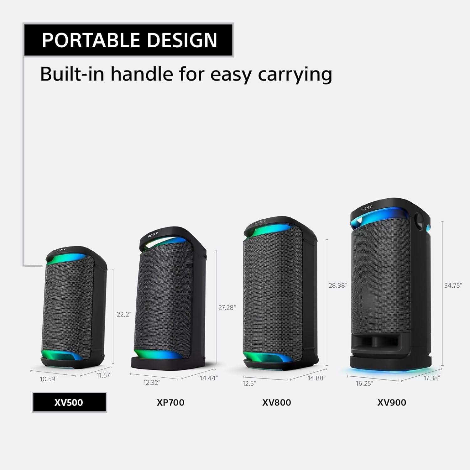 sony-srs-xv500-wireless-portable-bluetooth-karaoke-party-speaker-25-hour-battery image 2