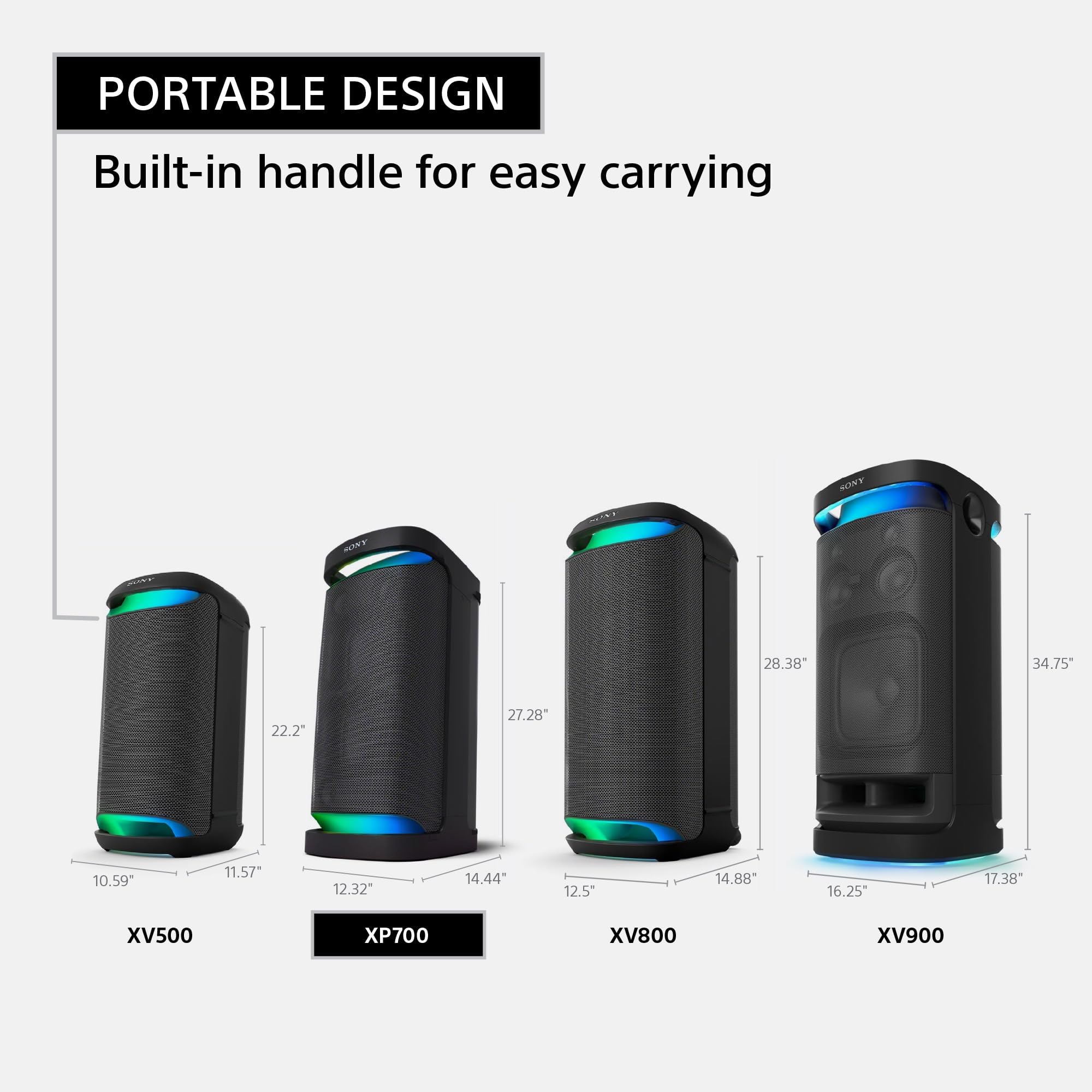 sony-srs-xp700-x-series-wireless-portable-bluetooth-karaoke-party-speaker-with-o image 5