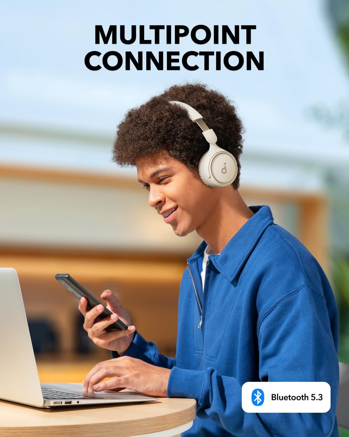 anker-soundcore-h30i-wireless-on-ear-headphones-70h-playtime-pure-bass-lightweig image 5