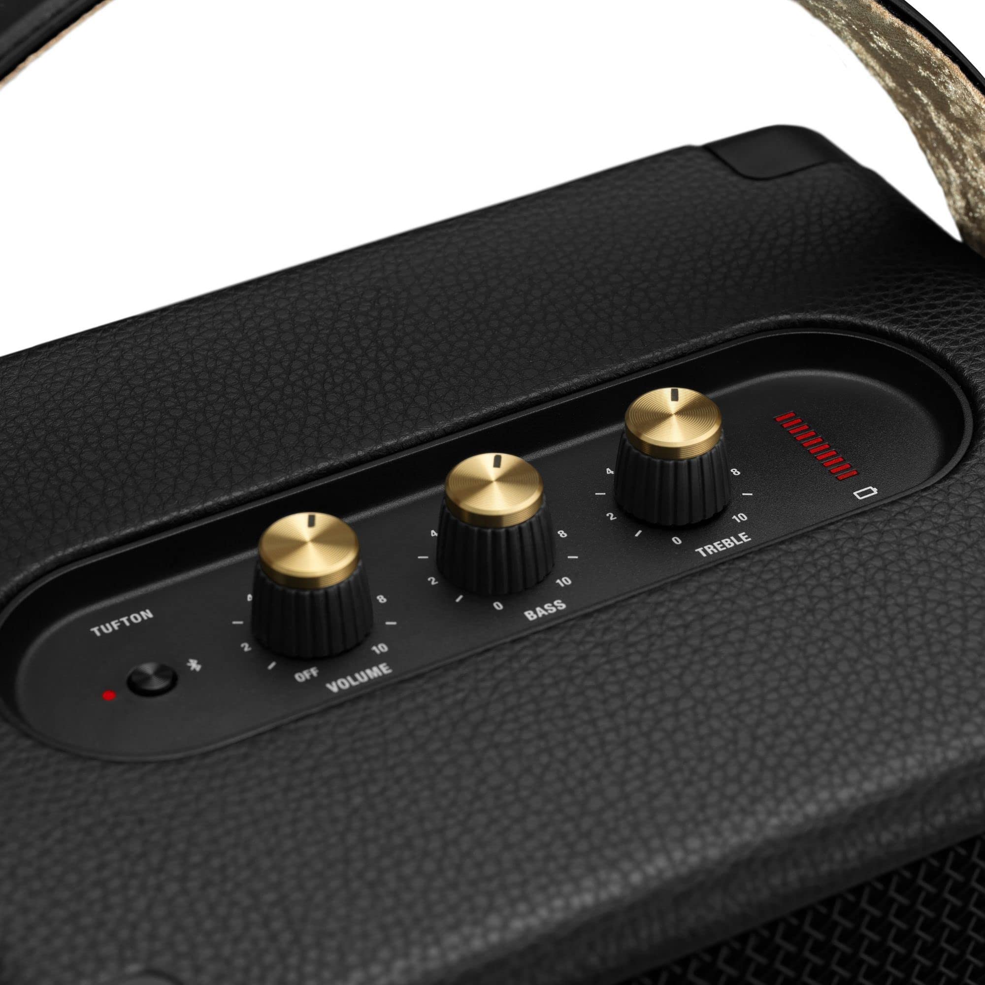 marshall-tufton-portable-bluetooth-speaker-black-brass-20-hours-playtime-3-way-s image 3
