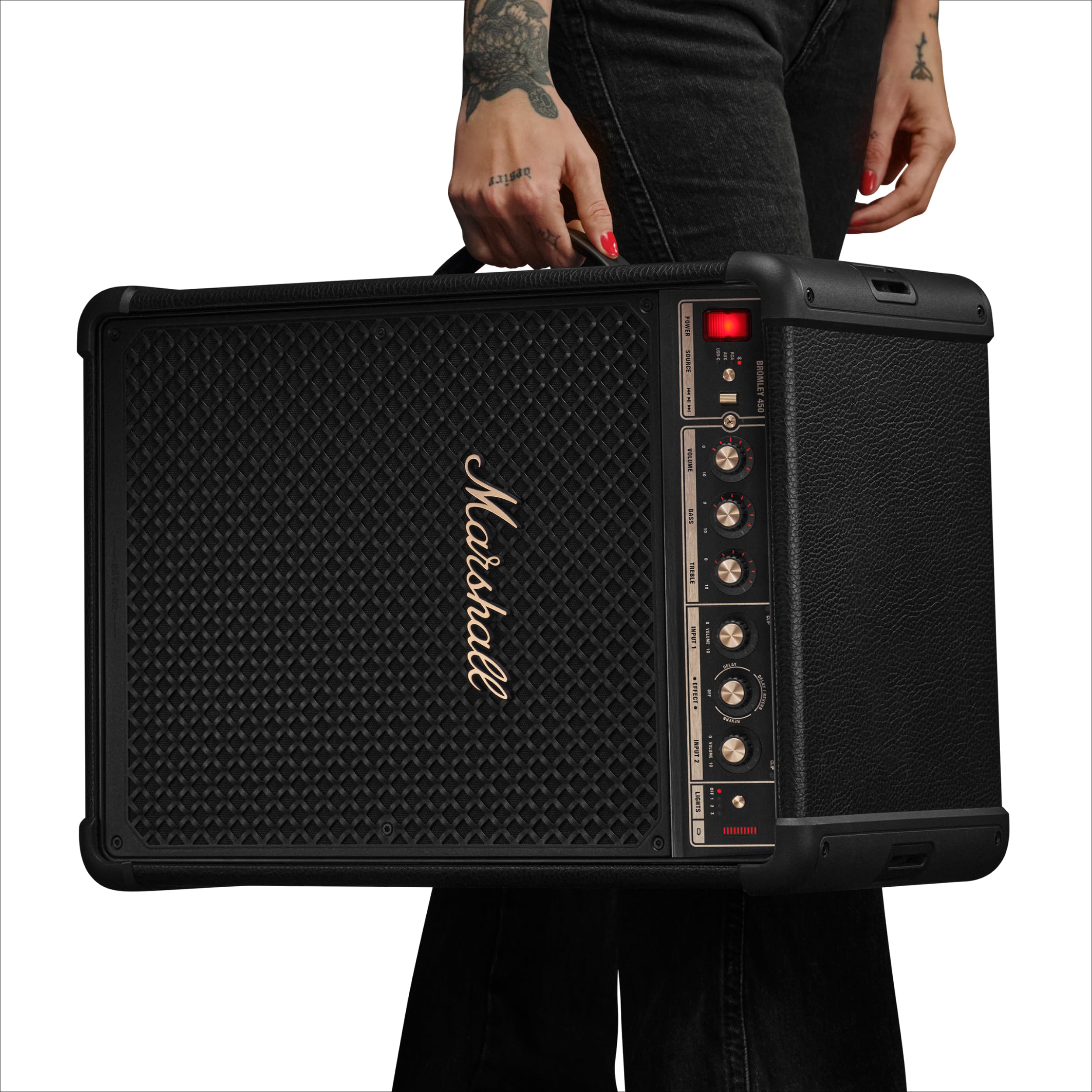 marshall-bromley-450-portable-party-speaker-360-sound-40-hours-playtime image 8