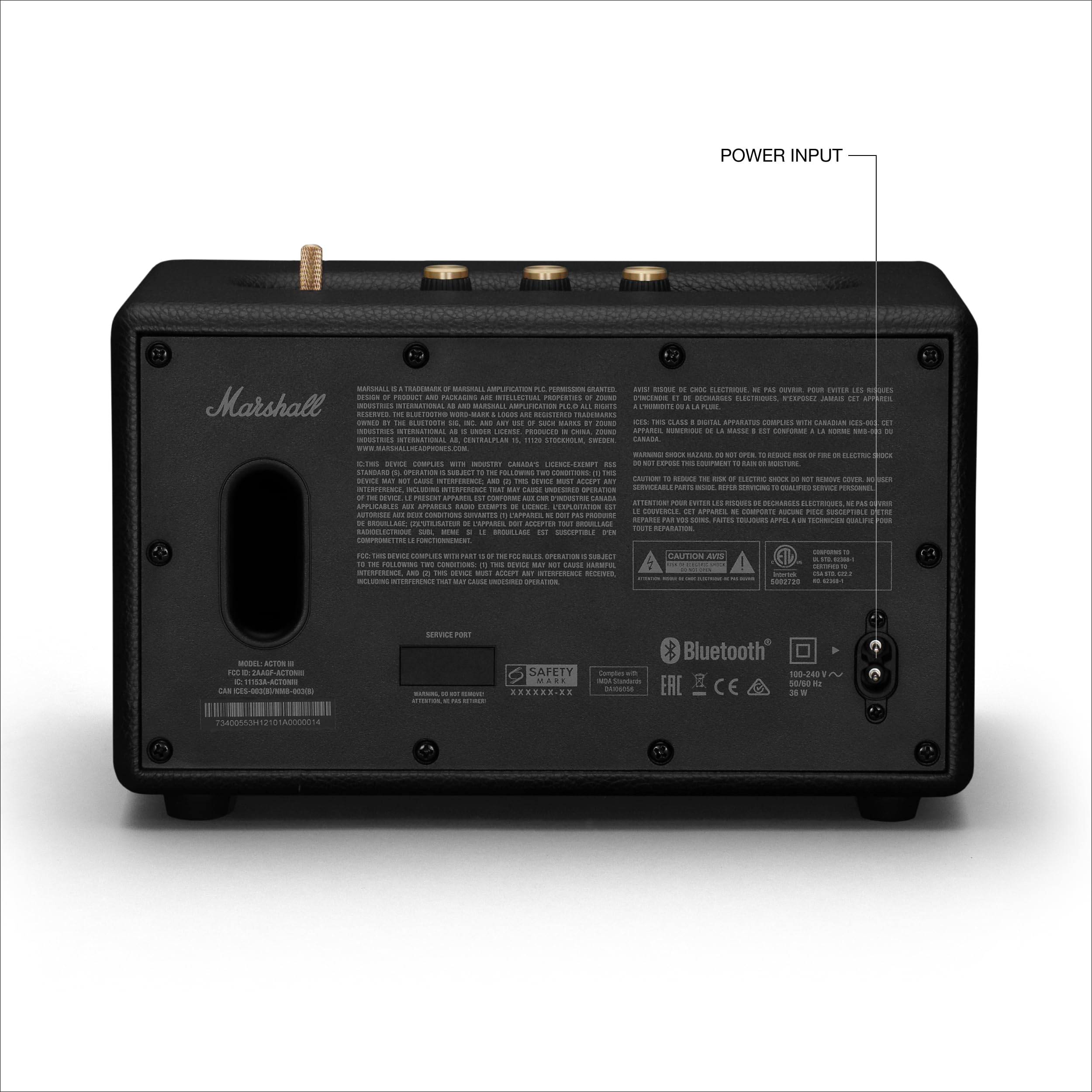 marshall-acton-iii-bluetooth-home-speaker-loud-stereo-sound-bass-and-treble-cont image 8