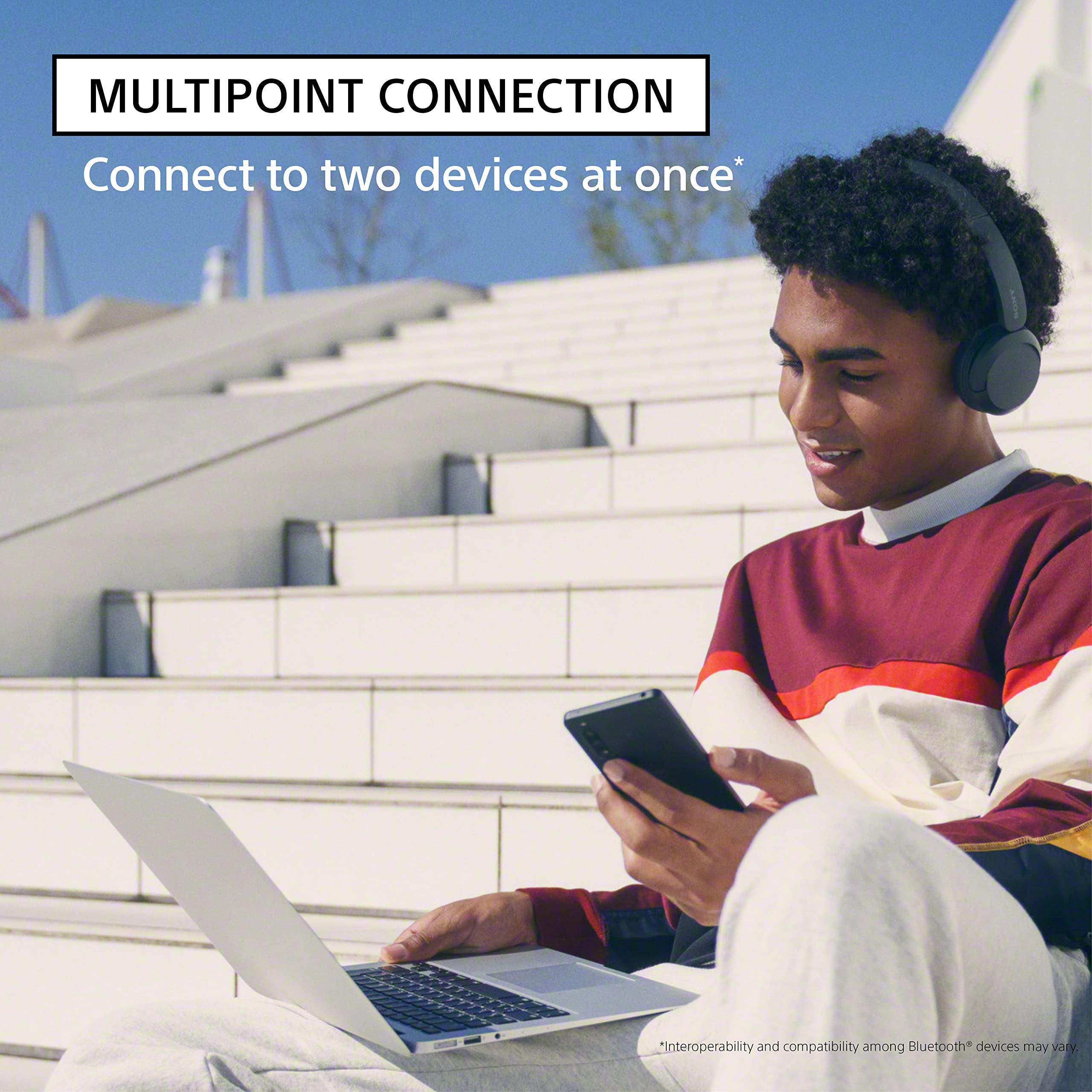 sony-wh-ch520-wireless-bluetooth-on-ear-headphones-with-microphone-50-hour-batte image 5