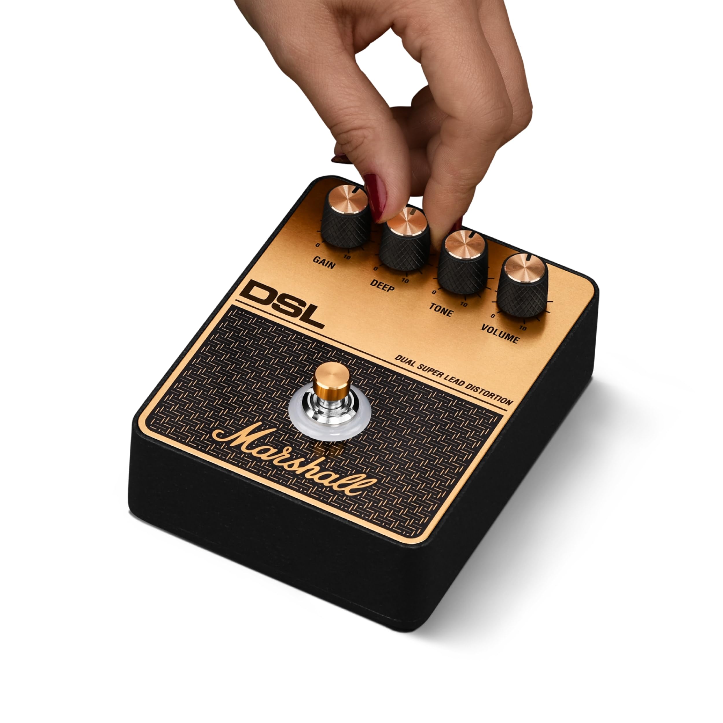 marshall-dsl-overdrive-distortion-pedal-black-and-gold image 4