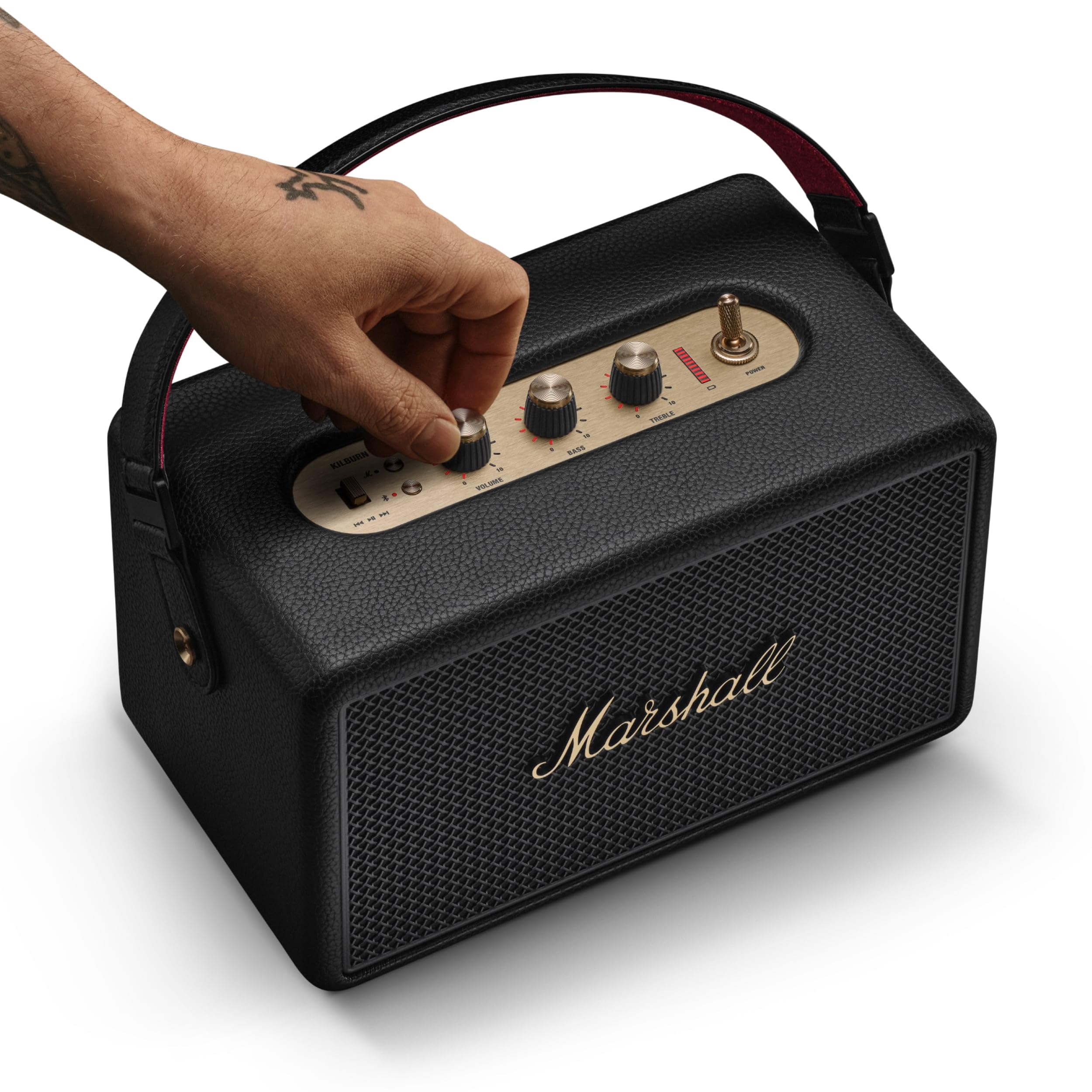 marshall-kilburn-iii-portable-bluetooth-speaker-black-and-brass image 7