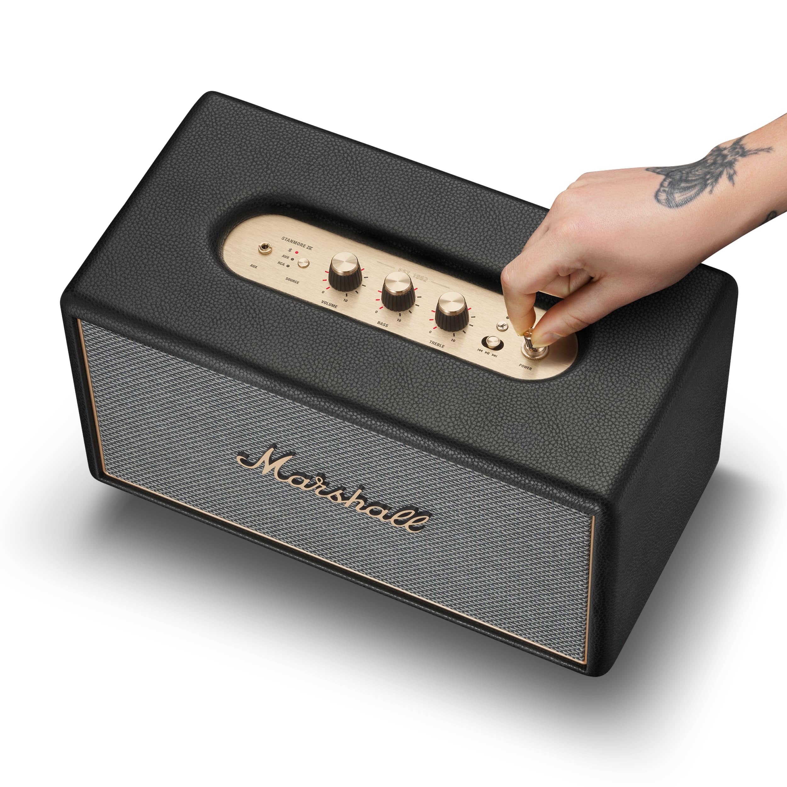 marshall-stanmore-iv-bluetooth-home-speaker-room-to-room-stereo-sound-with-bass- image 6