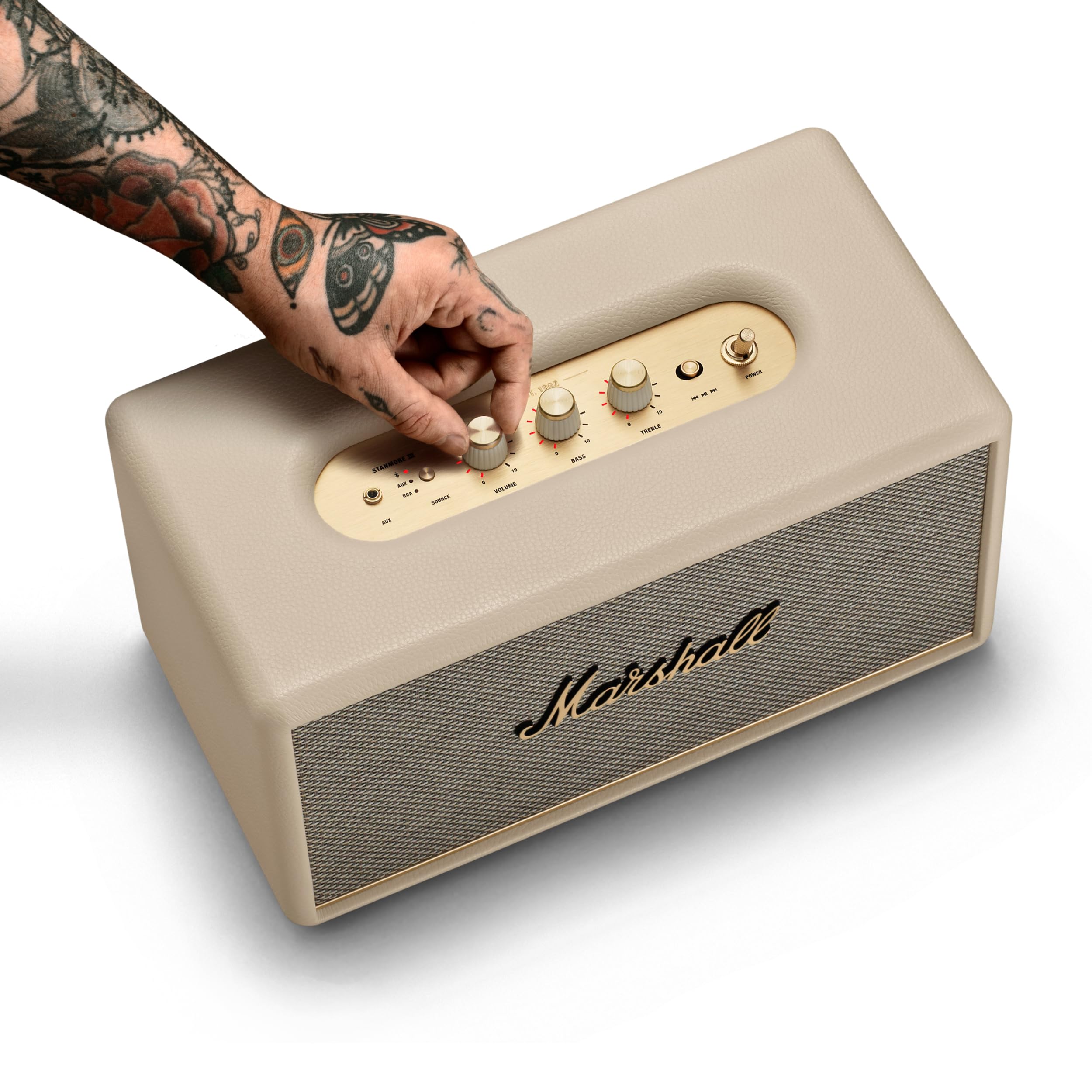 marshall-stanmore-iii-bluetooth-home-speaker-loud-stereo-bass-treble-controls-rc image 7