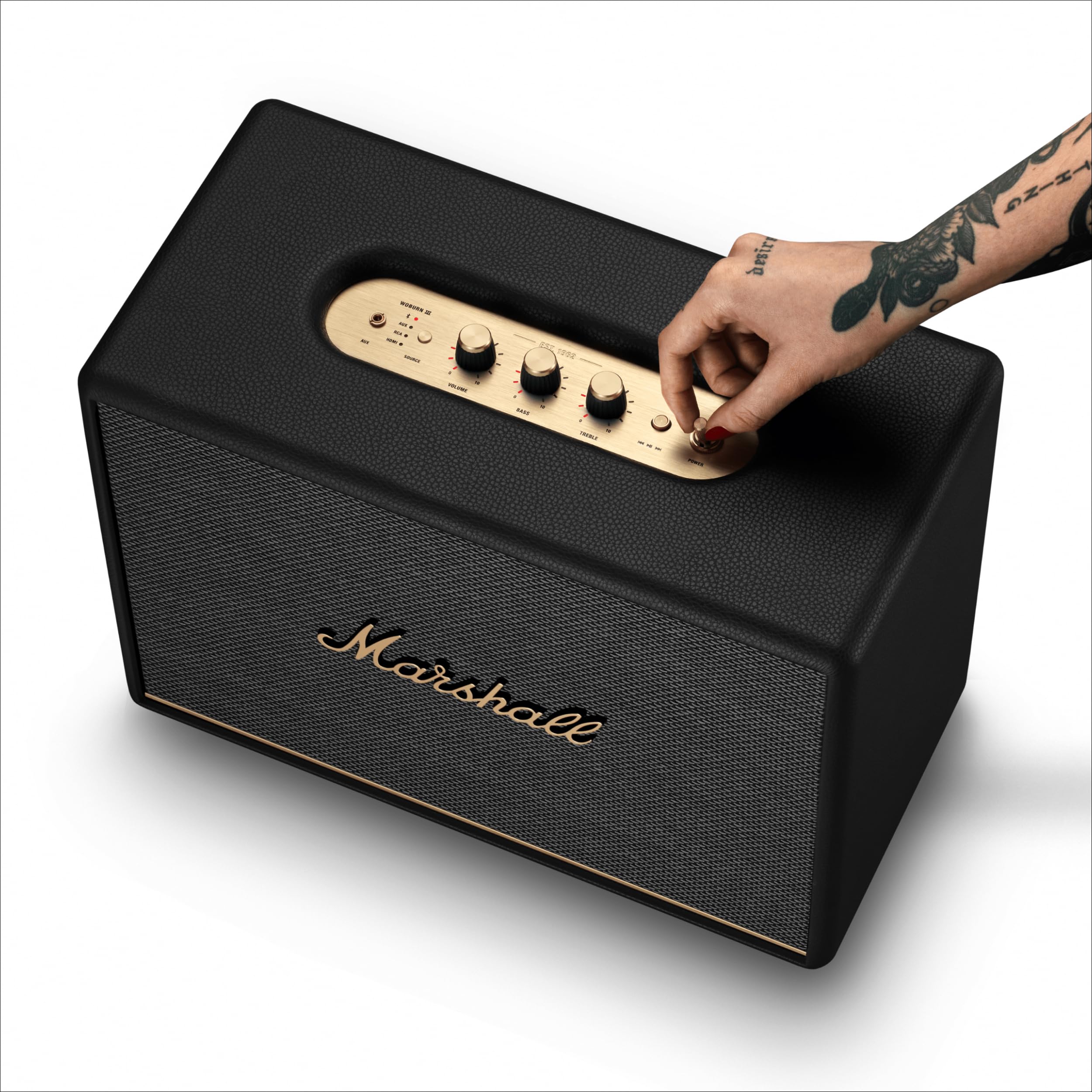 marshall-woburn-iii-bluetooth-home-speaker-loud-stereo-sound-with-bass-and-trebl image 7