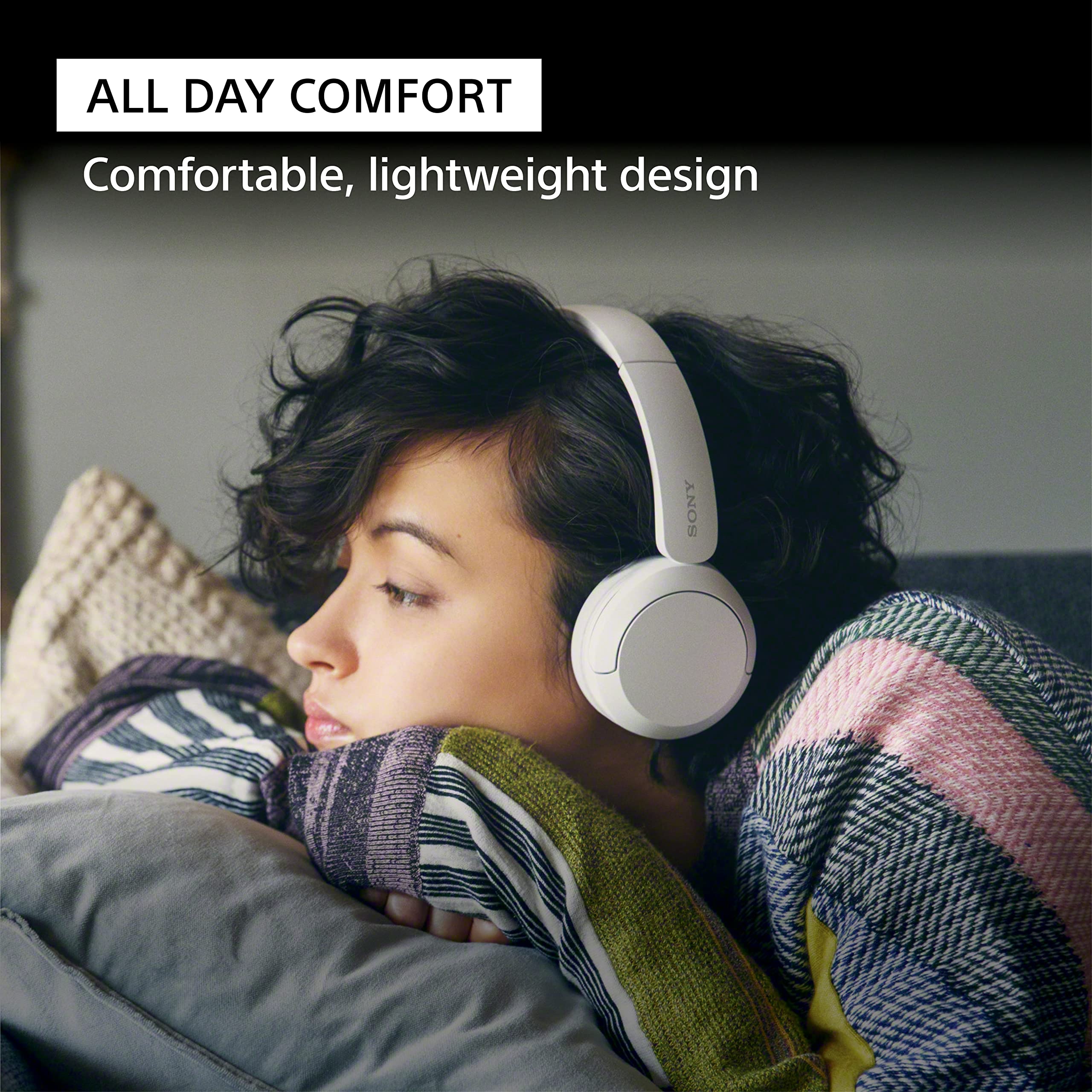 sony-wh-ch520-wireless-bluetooth-on-ear-headphones-with-microphone-50-hour-batte image 3