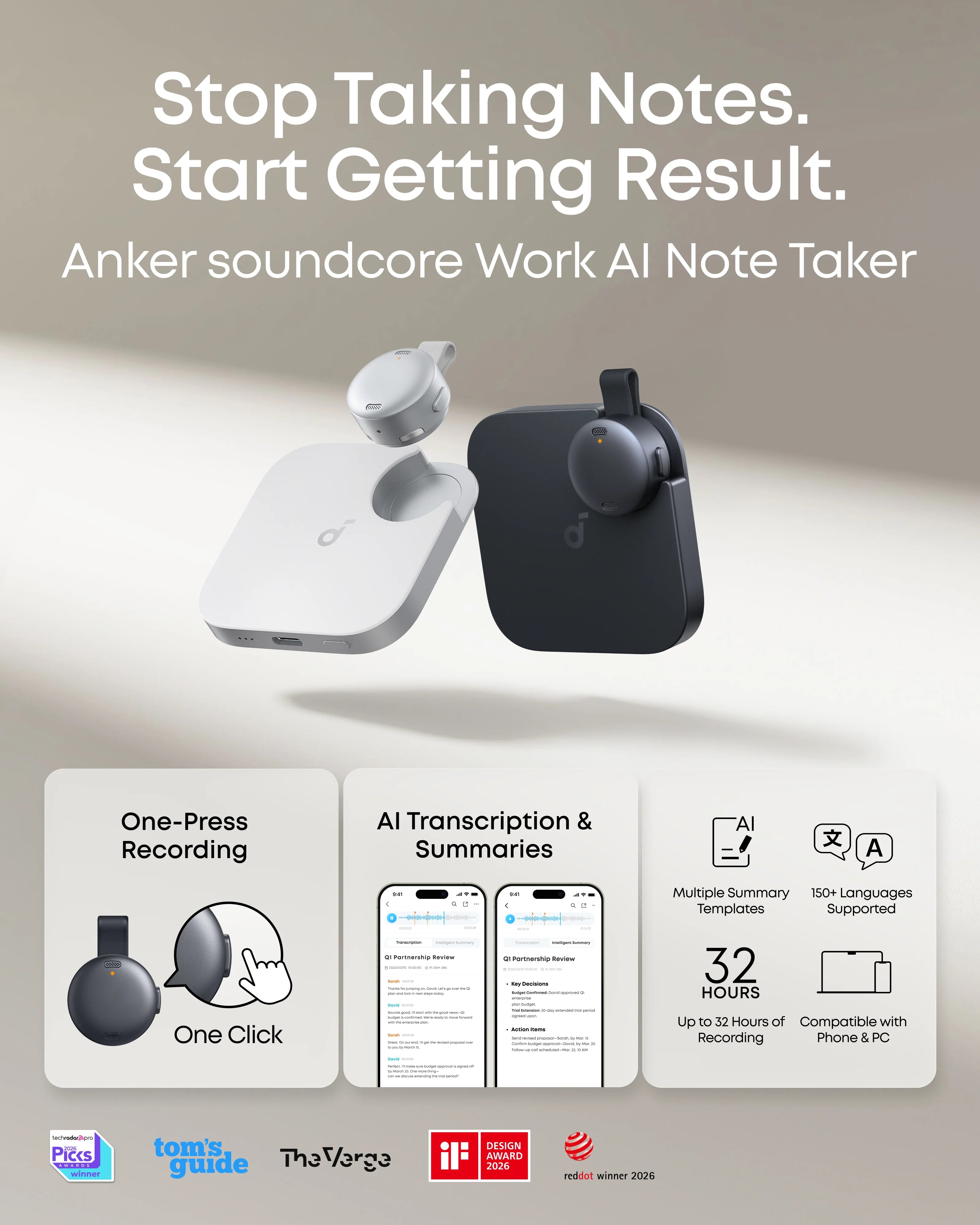 anker-soundcore-work-coin-sized-wearable-ai-note-taker-voice-recorder image 2
