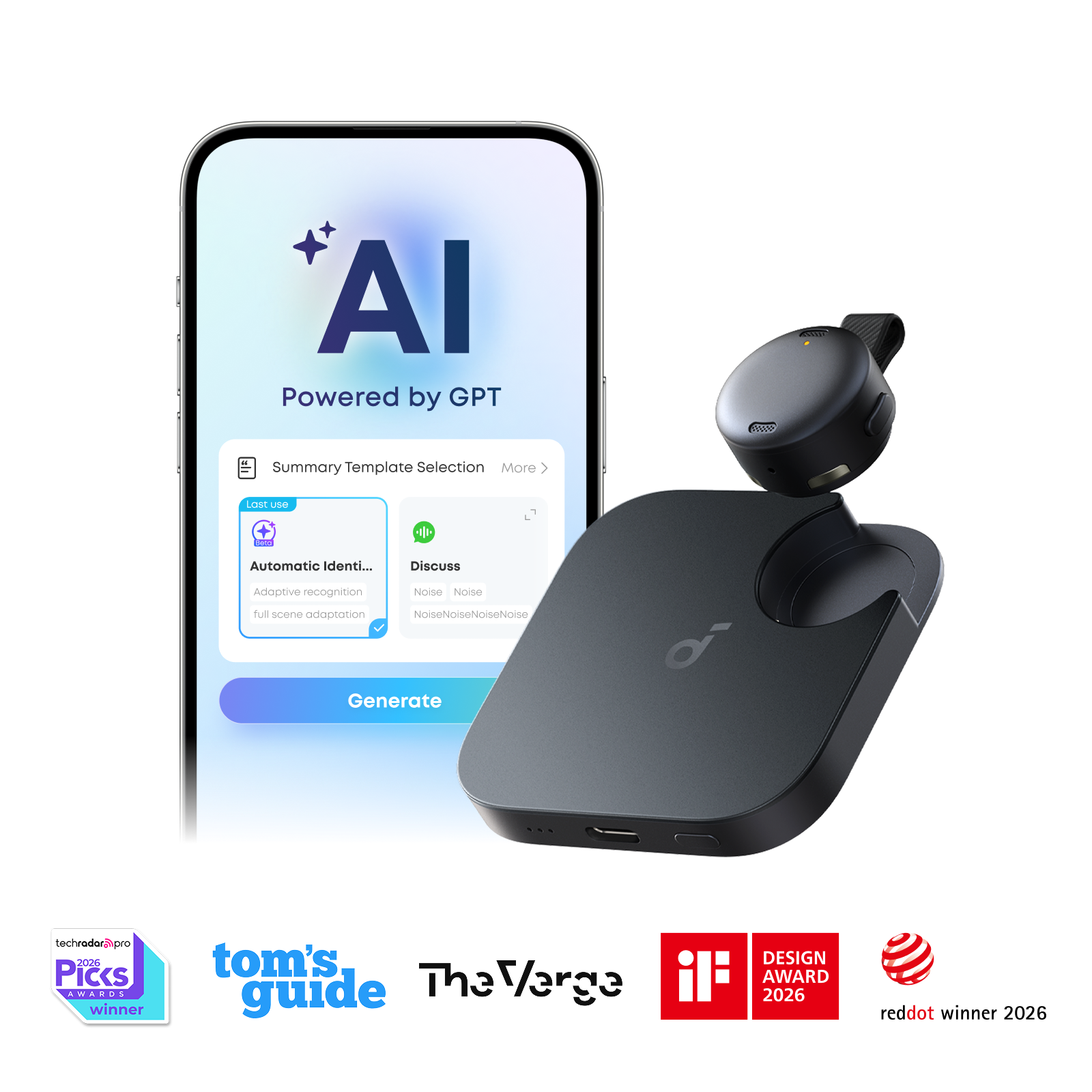anker-soundcore-work-coin-sized-wearable-ai-note-taker-voice-recorder image 1