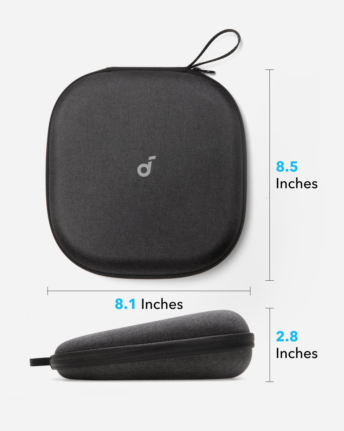 anker-soundcore-headphones-case-black-universal-travel-case-for-space-one-q45-q3 image 4